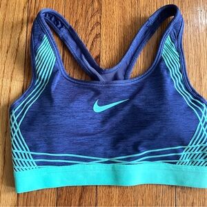 Nike Women's Blue Sports Bra Medium Support Size XS